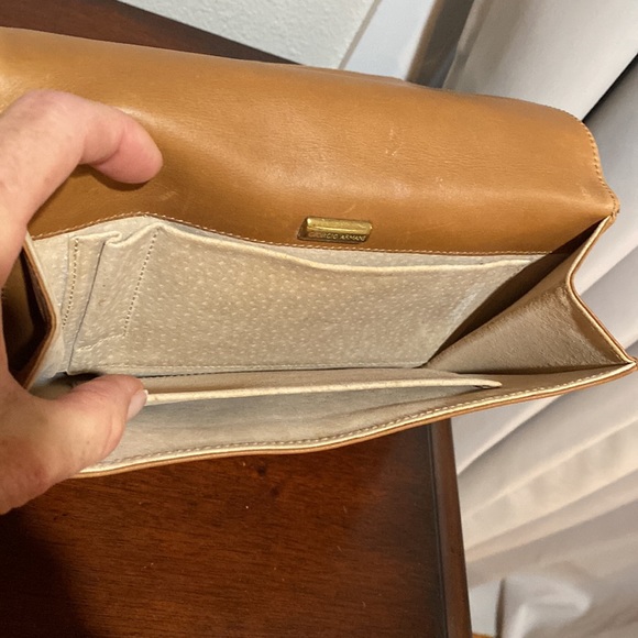Giorgio Armani snakeskin clutch